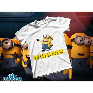 Áo thun Cotton Unisex - Movie - Minions - Minion và chữ Minion