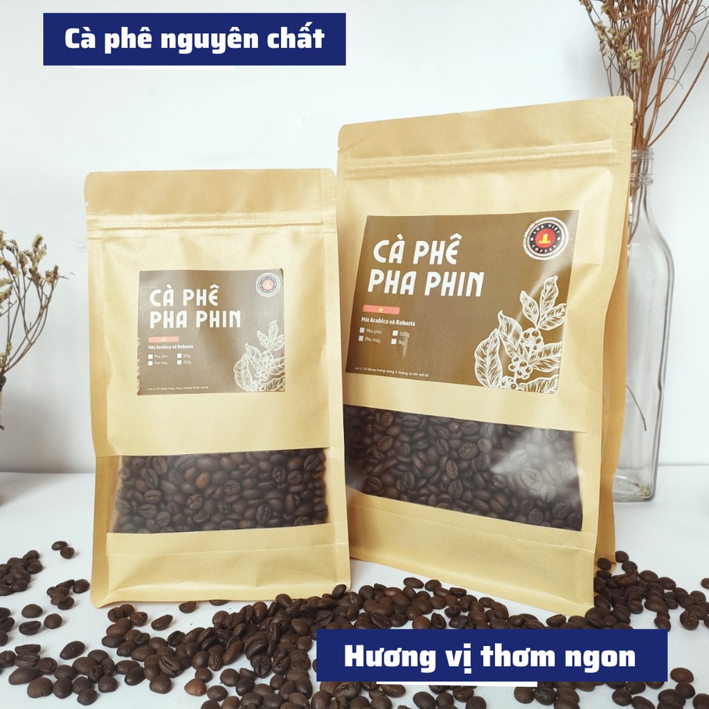 Cà phê nguyên chất cafe rang xay pha phin vị Việt không chất phụ gia đậm đà hương vị truyền thống chế biến tự nhiên 100%