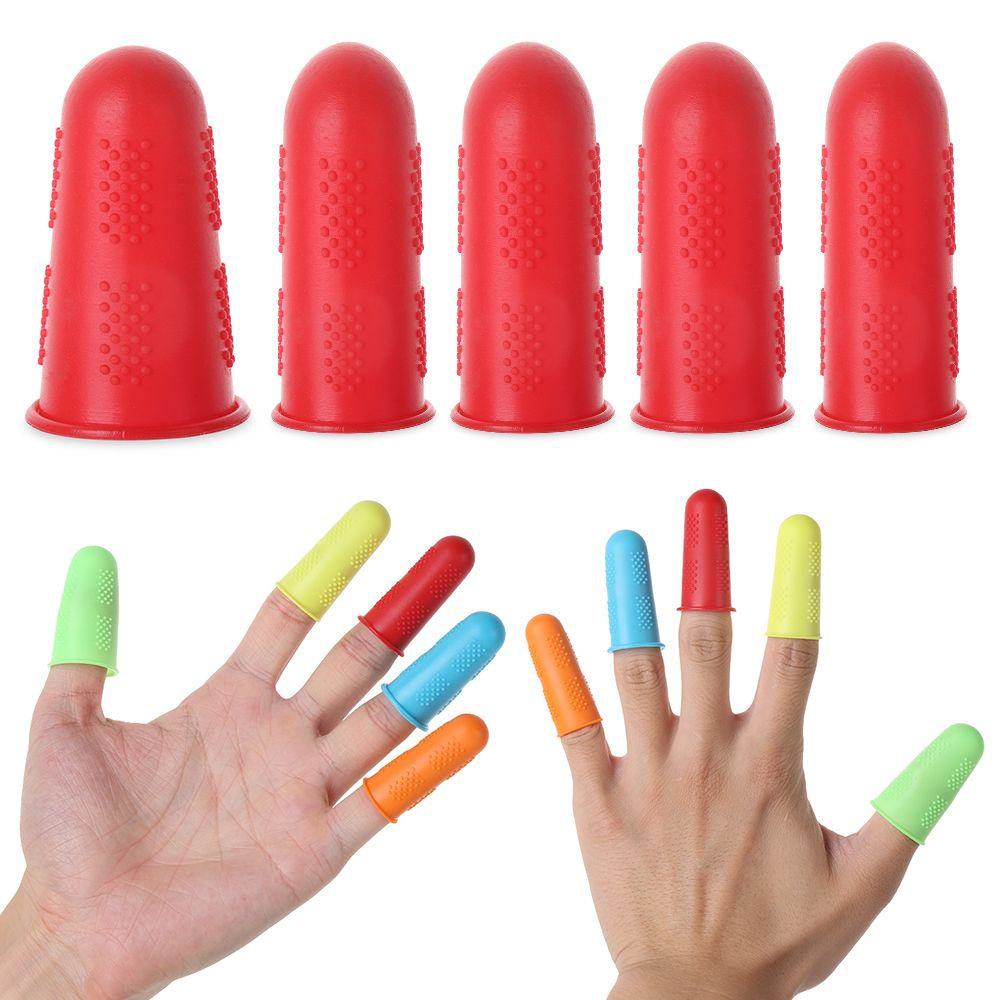 Bộ 5 Vỏ Bọc Ngón Tay Bằng Silicone Cao Su Chống Trượt Tiện Dụng