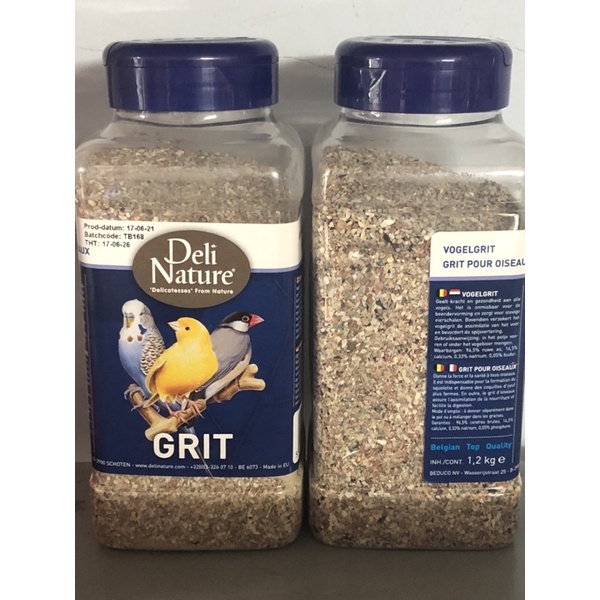 khoáng grit deli cho yến, vẹt, finch hủ 1.2kg