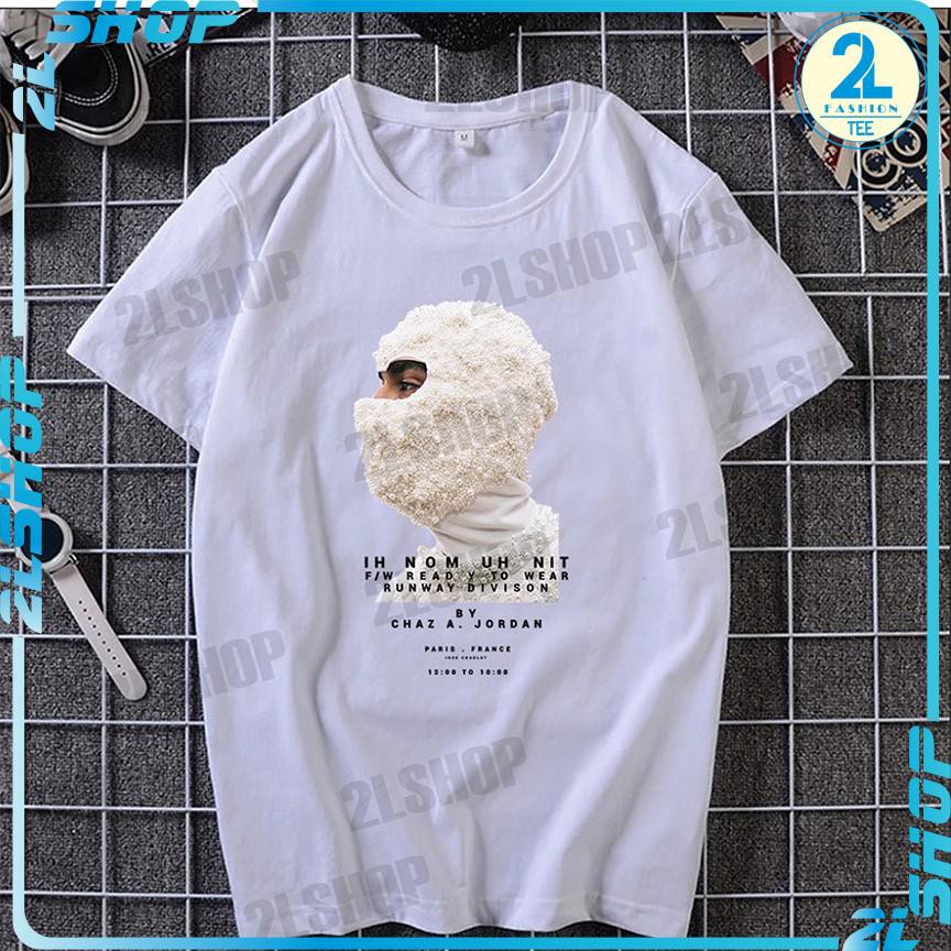 Áo thun form rộng tay lỡ UNISEX mặt nạ Mikenko in hình nổi GD GDRAGON, áo phông nam nữ ngắn tay cổ tròn chất cotton