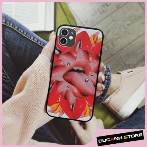 Ốp Lưng SAMSUNG hình red tounge collage art aesthetic cạnh vuông  cho iPhone PAP20211090