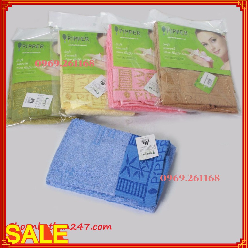 Khăn tắm Thailand Pipper 70*140cm sợi tre - 100% Authentic