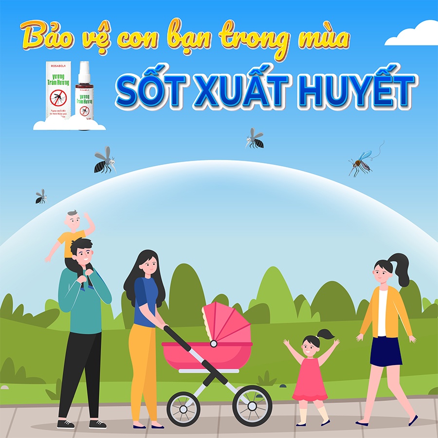 Combo 4 xịt chống muỗi cho bé Vương Tràm Hương, chiết xuất từ thiên nhiên, an toàn cho trẻ, ngăn ngừa muỗi đốt