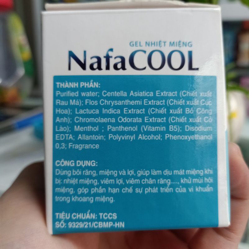 Gel bôi nhiệt miệng Nafa Cool gói 2g
