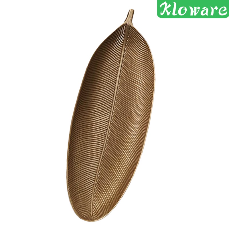 [Kloware] Khay Gỗ Đựng Món Tráng Miệng Hình Lá Dứa Tráng Miệng _S