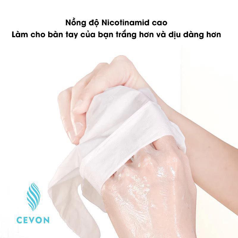 Mặt Nạ Dưỡng Da Tay Cevon chính hãng -  Găng tay dưỡng da tay mềm mại (1 hộp 4 đôi)