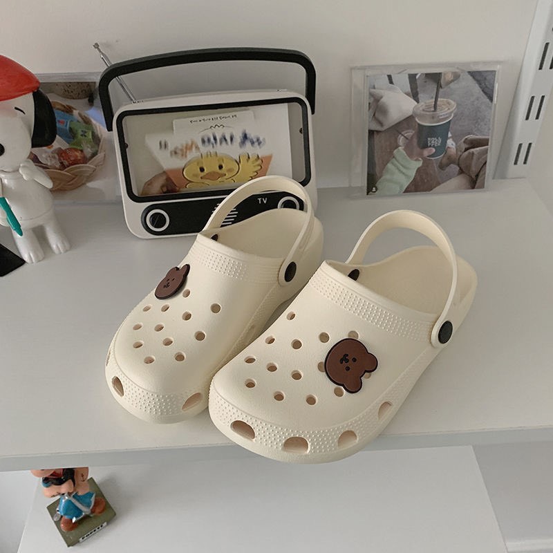 Dép đi biển chống trượt hình gấu cute
