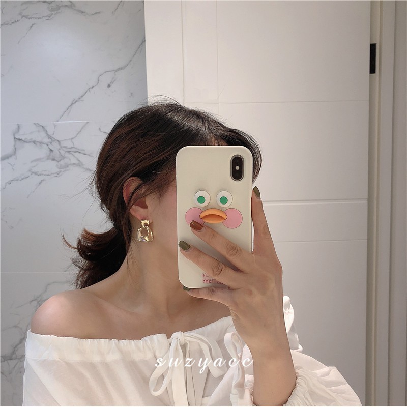 Khuyên Tai Mạ Bạc Thiết Kế Đơn Giản Thời Trang A701