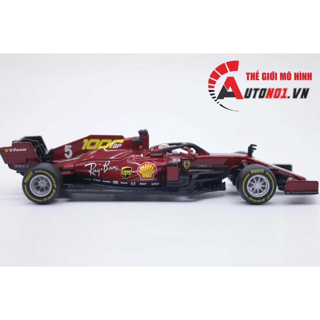 MÔ HÌNH XE F1 FERRARI SF1000 #5 HỘP MICA 1:43 BBURAGO 7541