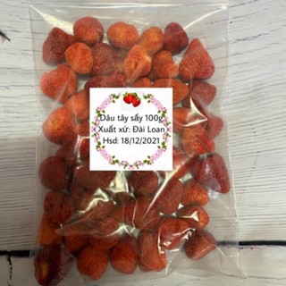 Dâu tây nguyên quả sấy khô giòn 100g
