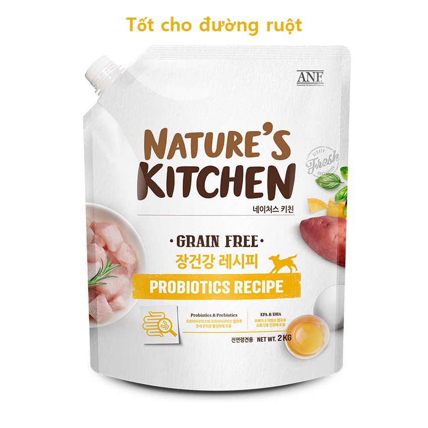 [2kg] Thức ăn hạt cho chó mọi độ tuổi ANF NATURE'S KITCHEN 5 loại - Có sỉ SLL