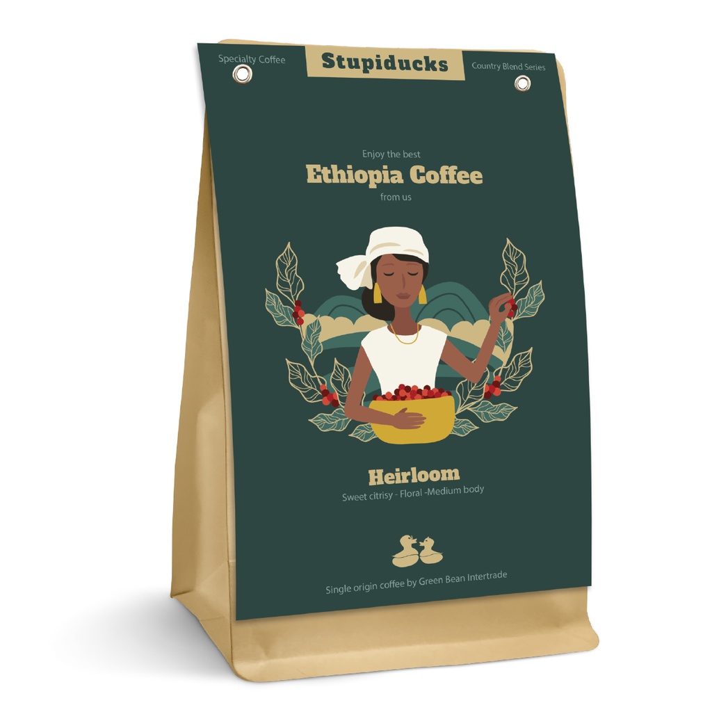 Cà phê nguyên bản Ethiopia Coffee Country Blend Series- Stupiducks Specilaty Coffee