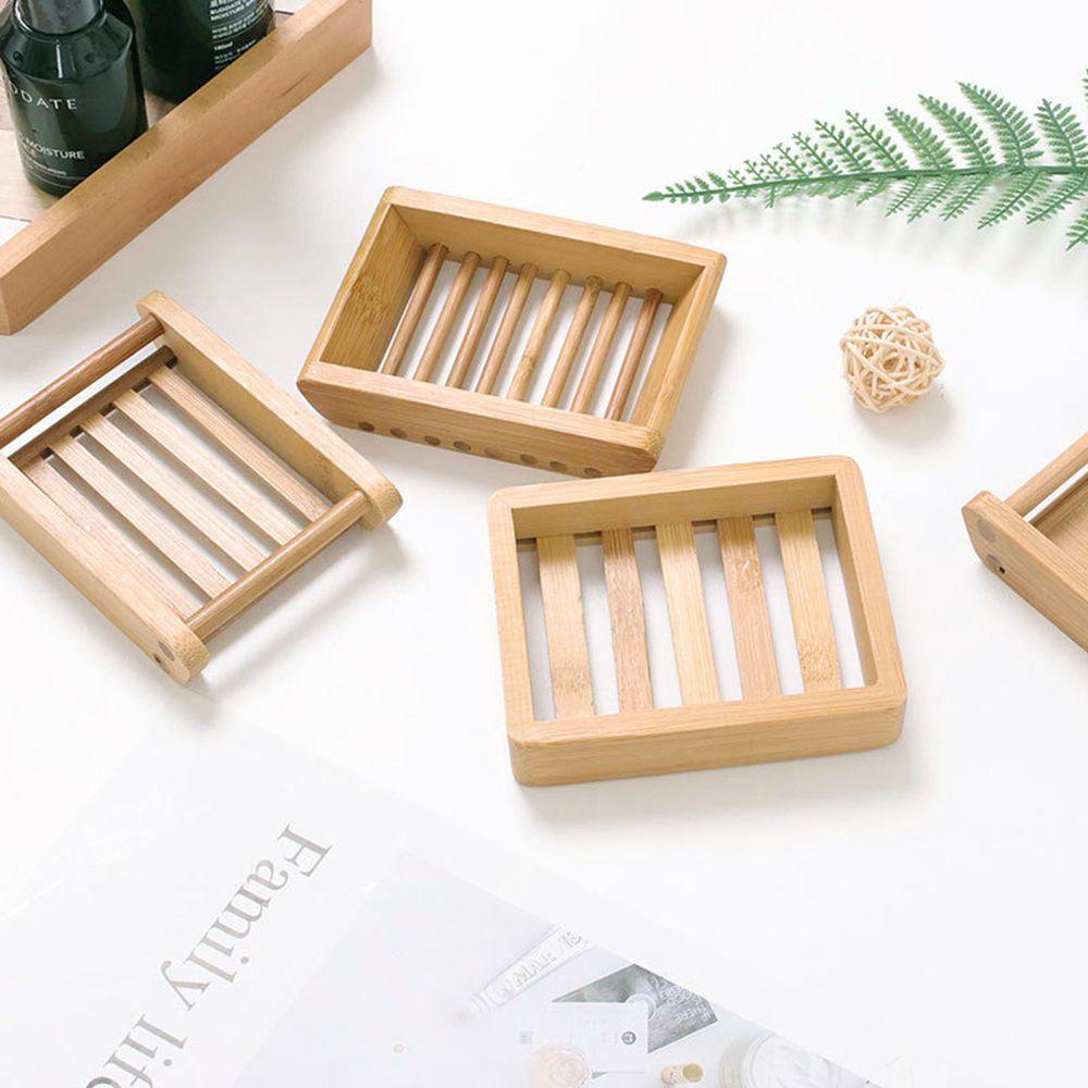 PISTA Khay Đựng Xà Phòng Bằng Tre Tự Dính Giúp Tiết Kiệm Không Gian