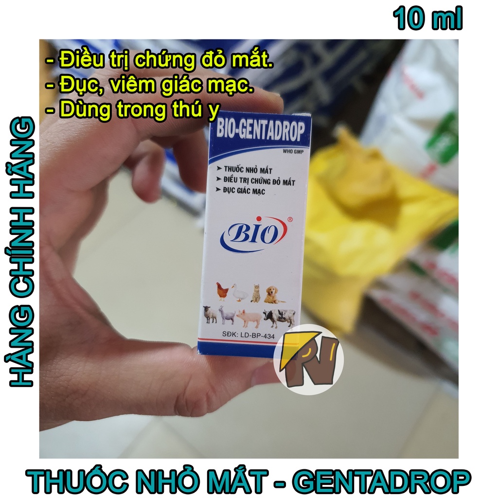 Thuốc nhỏ mắt thú cưng Bio - Gentadrop 10ml