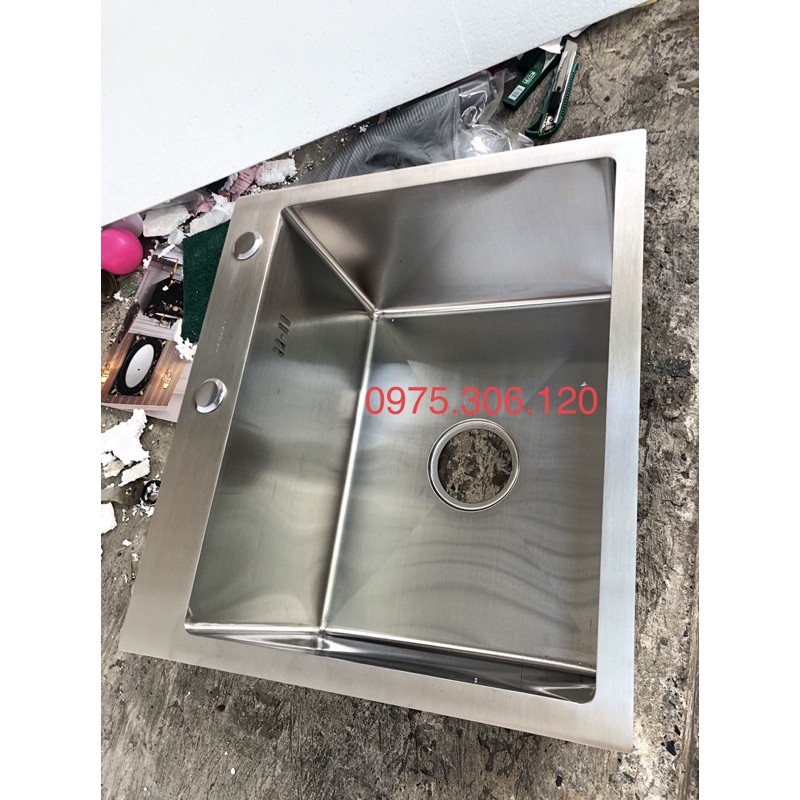 [ĐẦY SỔ LƯỢNG GIÁ SỈ] Chậu Rửa Chén Bát INOX SUS 304 N19 5045 NA.GRAND và Bộ Xả chậu XẢ TO 2 LỚP và rổ đa năng