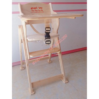 Ghế ăn dặm Đại Vĩ hàng Việt Nam chất lượng cao Ghế ăn dặm bằng gỗ 100% có 3 nấc chỉnh độ cao(bảo hành 1 tháng) GBB1_shop