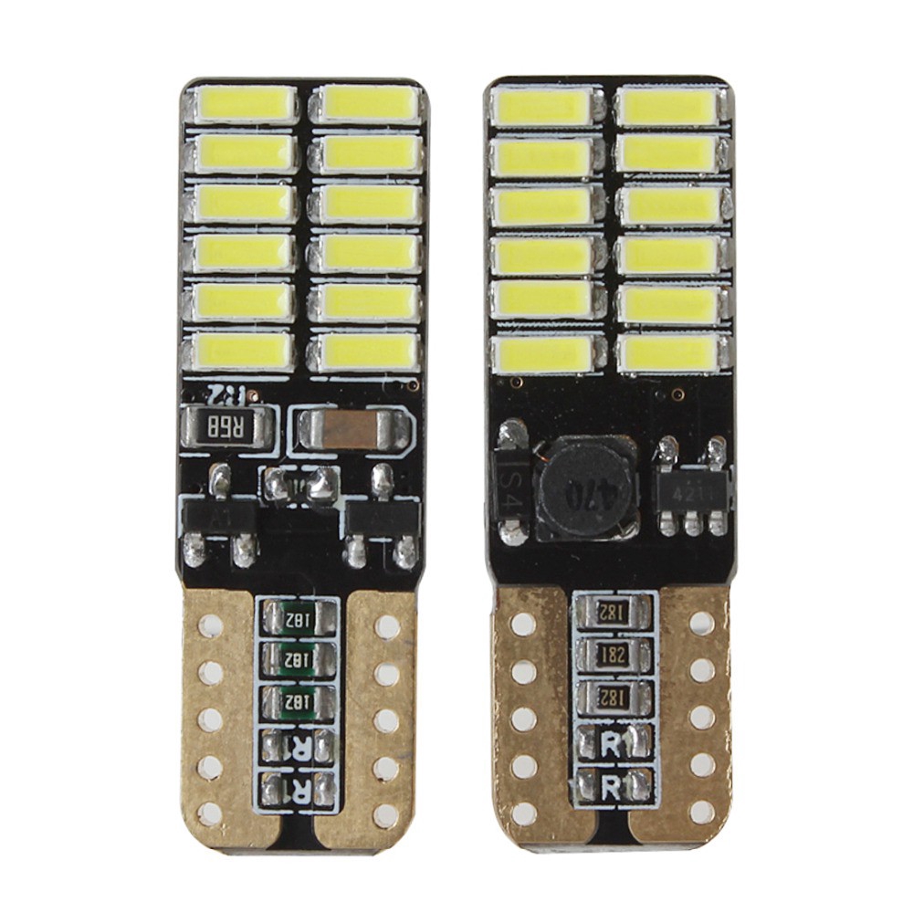 Đèn lùi chiếu sáng T10 4014+ chip LED CANBUS dùng cho xe hơi