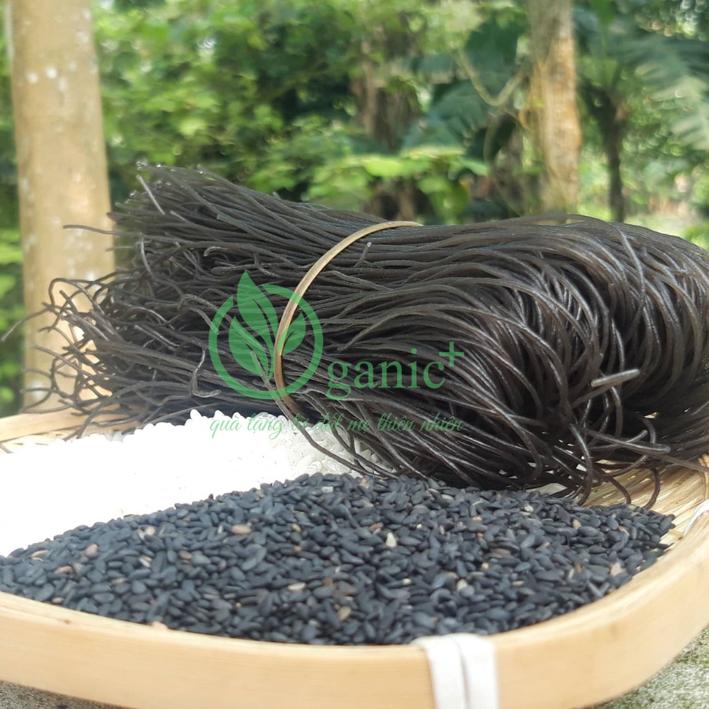 Bún mè đen Mộc Vị, bún từ mè đen, bún cho bé ăn dặm, bún thực dưỡng (bịch 500gram)