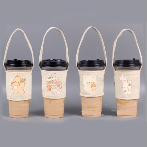 Túi treo cốc gấu dâu tây lotso gấu brown TTCI4  gấu cherry cup holder Gấu trúc manh lan hoa hoa phúc bảo Panda biz