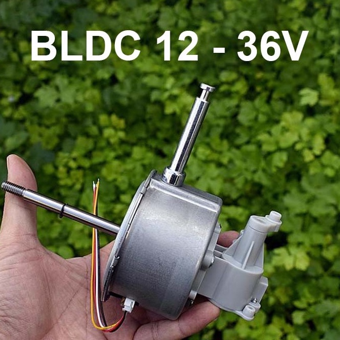Động cơ Quạt không chổi than BLDC 12-24V 2 Vòng bi  Chế quạt tích điện có túp lăng Chế Quạt tích điện 8.4V 12V 24V 36V