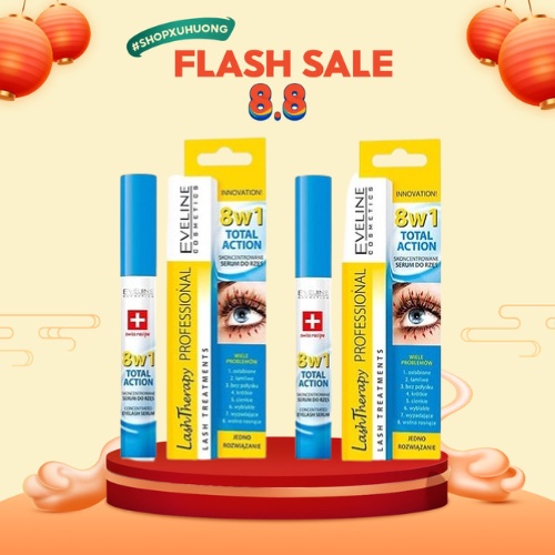 Dưỡng mi Eveline 8in1  - Dưỡng dài mi, cong mi chỉ sau 1 tháng