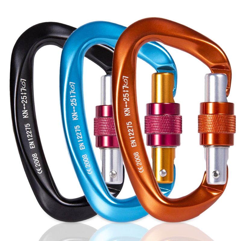 Móc Chữ D Chịu Lực Tốt 25KN Cho Leo Núi Tiện Dụng
