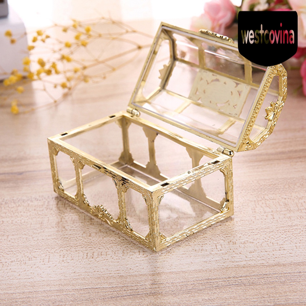 [Hot]☀ Hộp Đựng Trang Sức Trong Suốt Phong Cách Vintage