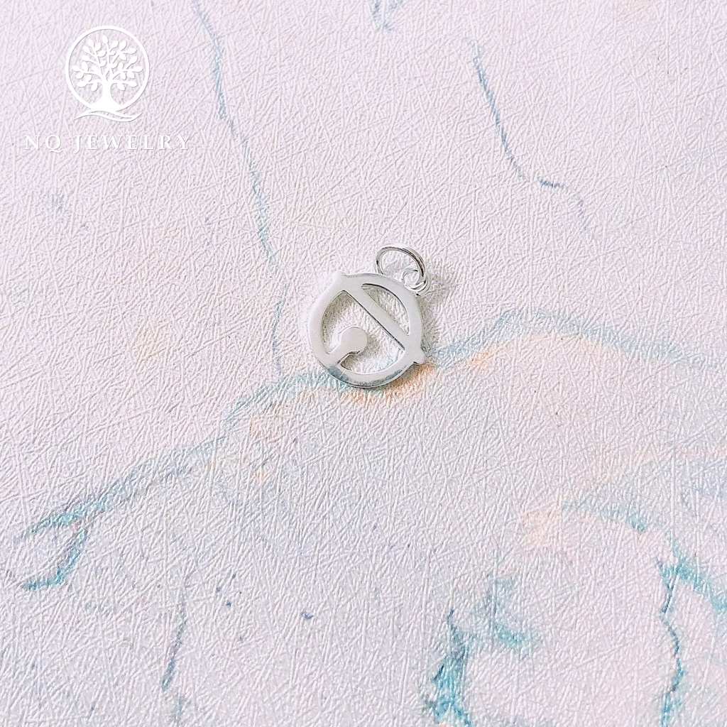 Charm bạc hình chuông doremon treo - NQ Jewelry