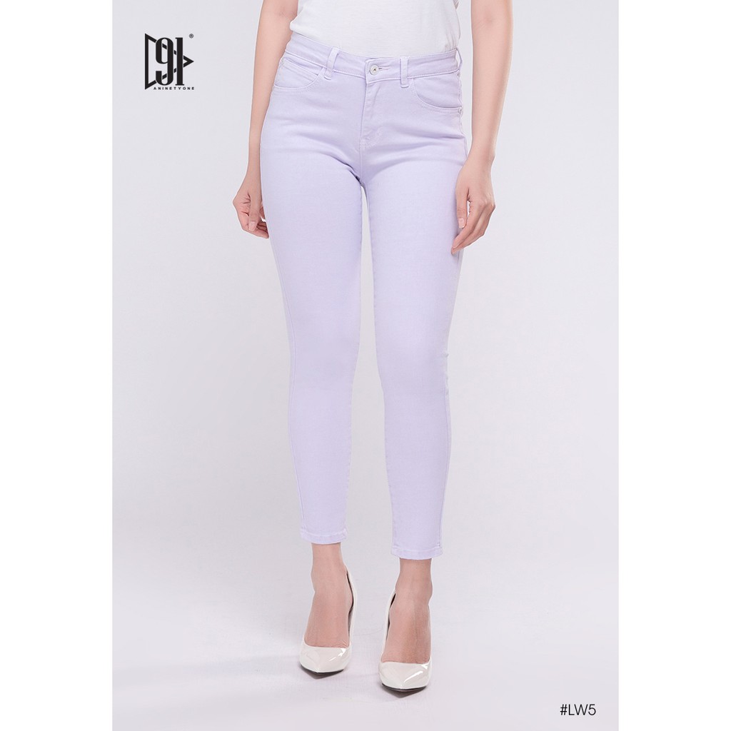 91 ANINETYONE - Quần Jeans Nữ Skinny LW005 (Tím nhạt)