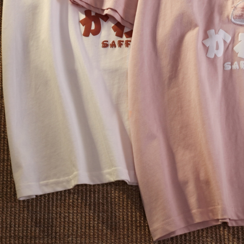 SUXI Áo Thun Dài Tay Ngắn Cổ Tròn Đơn Giản Cho Nữ