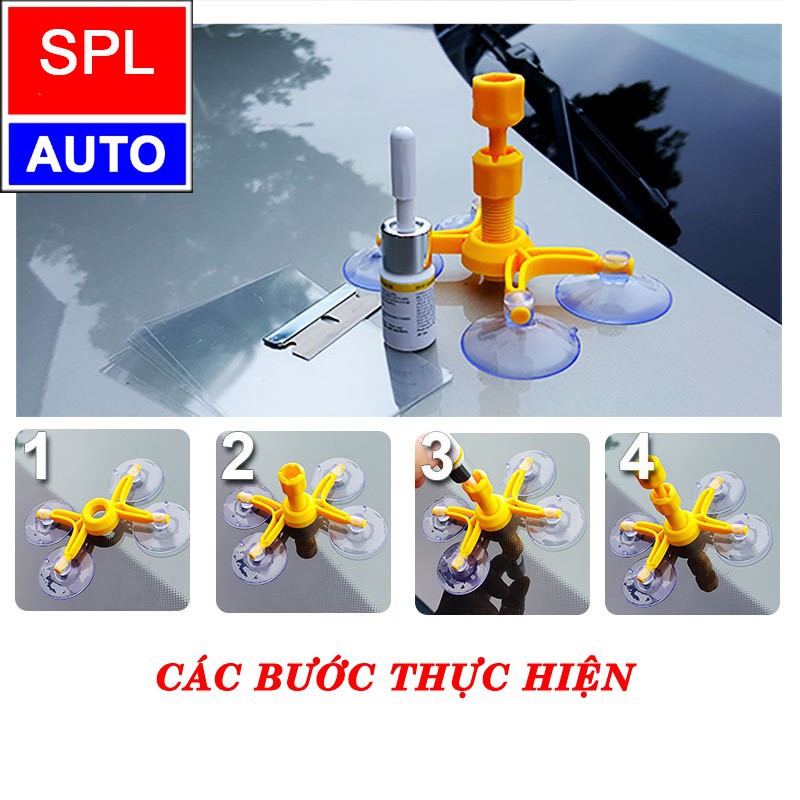 Chất lỏng sửa chữa  vết nứt kính ô tô WINDSHIED REPAIR KIT kính chắn gió phía trước công cụ sửa chữa kính nứt vỡ