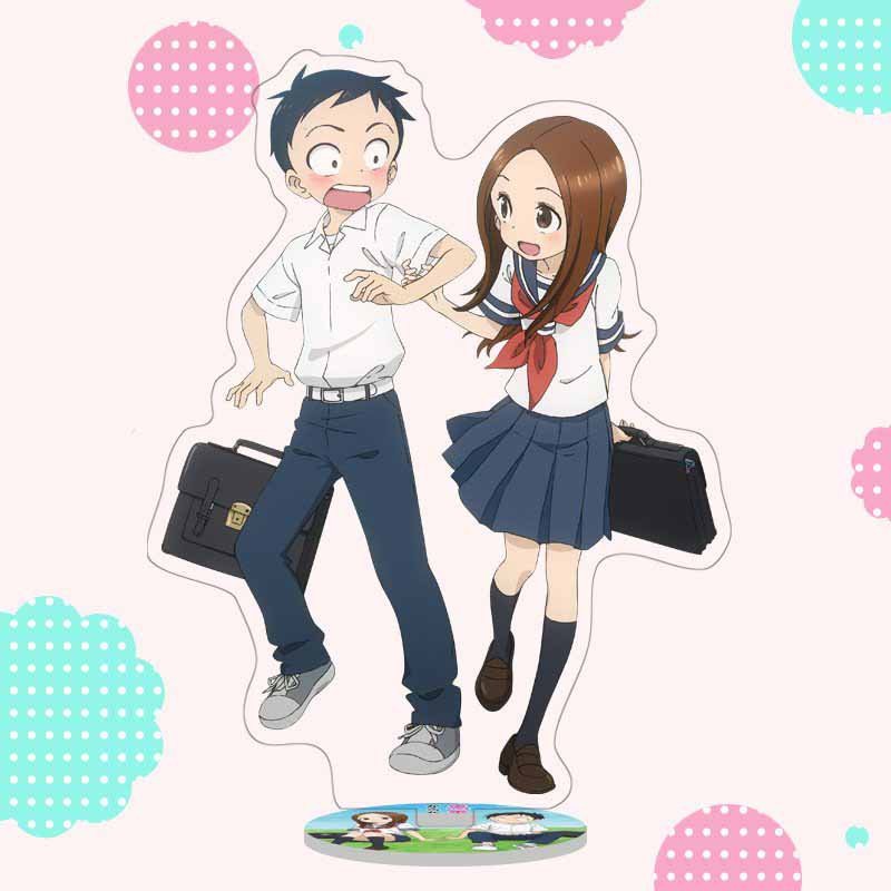 Mô hình nhân vật Standee NHẤT QUỶ NHÌ MA THỨ BA TAKAGI Tượng Acrylic Anime mica chibi trang trí trưng bày mô hình