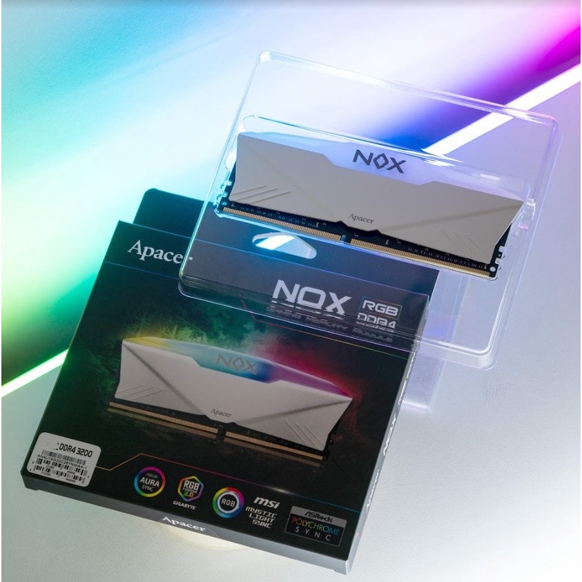 Ram Apacer 8GB LED RGB DDR4 3200Mhz NOX - NetworkHub phân phối
