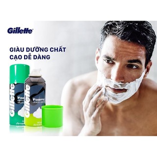 Dao cạo râu Gillette Mach 3 Lưỡi Cạo Cao Cấp( Tặng Kèm chai Bọt cạo râu 175g)