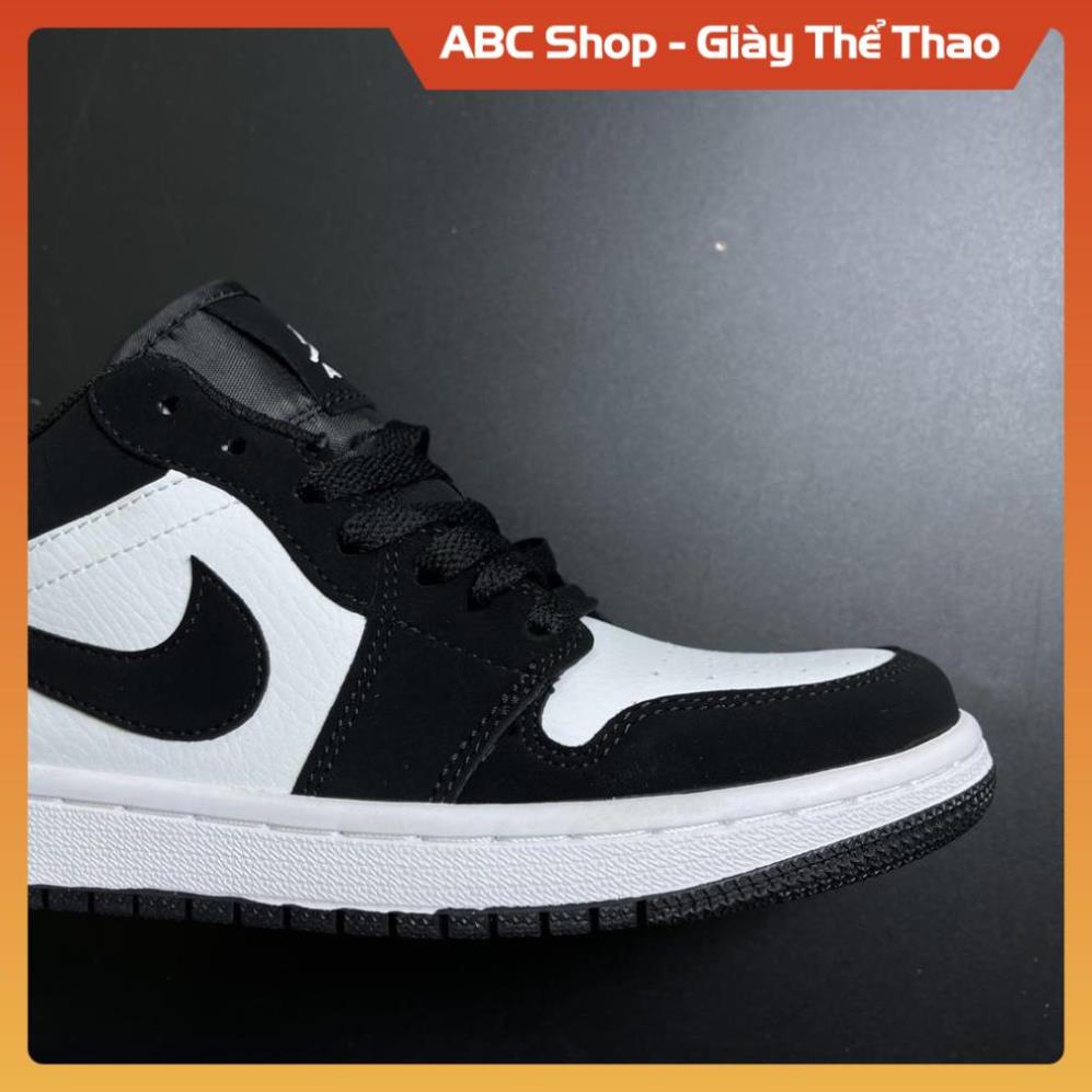 [FreeShip+ Hàng cao cấp] Giày jd1 Đen Trắng Thấp cổ, Giày Sneaker Jd1 Panda Trắng Đen low