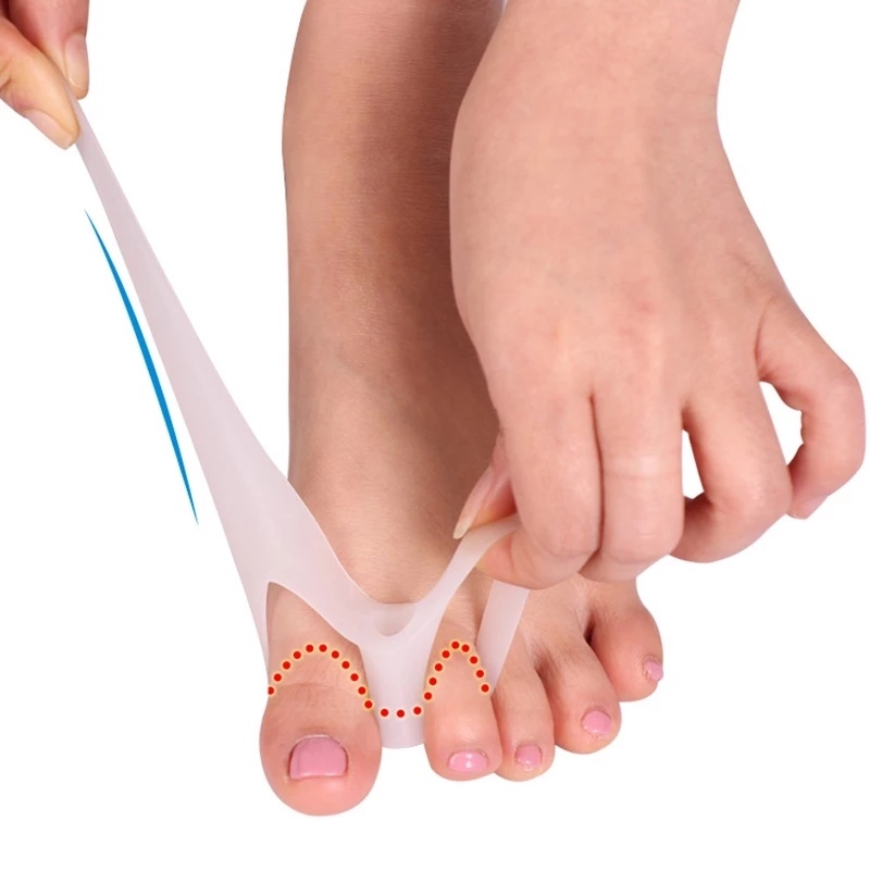 [Hàng mới về] Cặp dụng cụ silicone hỗ trợ tách ngón chân cái giảm đau chỉnh hình