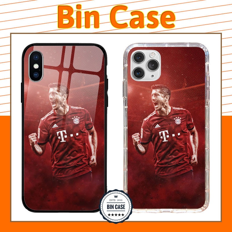 ⚽Ốp iPhone Robert Lewandowski Đẹp ⚽Ốp lưng chất Bin Case iphone 13 12 11 Pro Max 6s 6 7 8 Plus X Xr Xs Max BONGDA129
