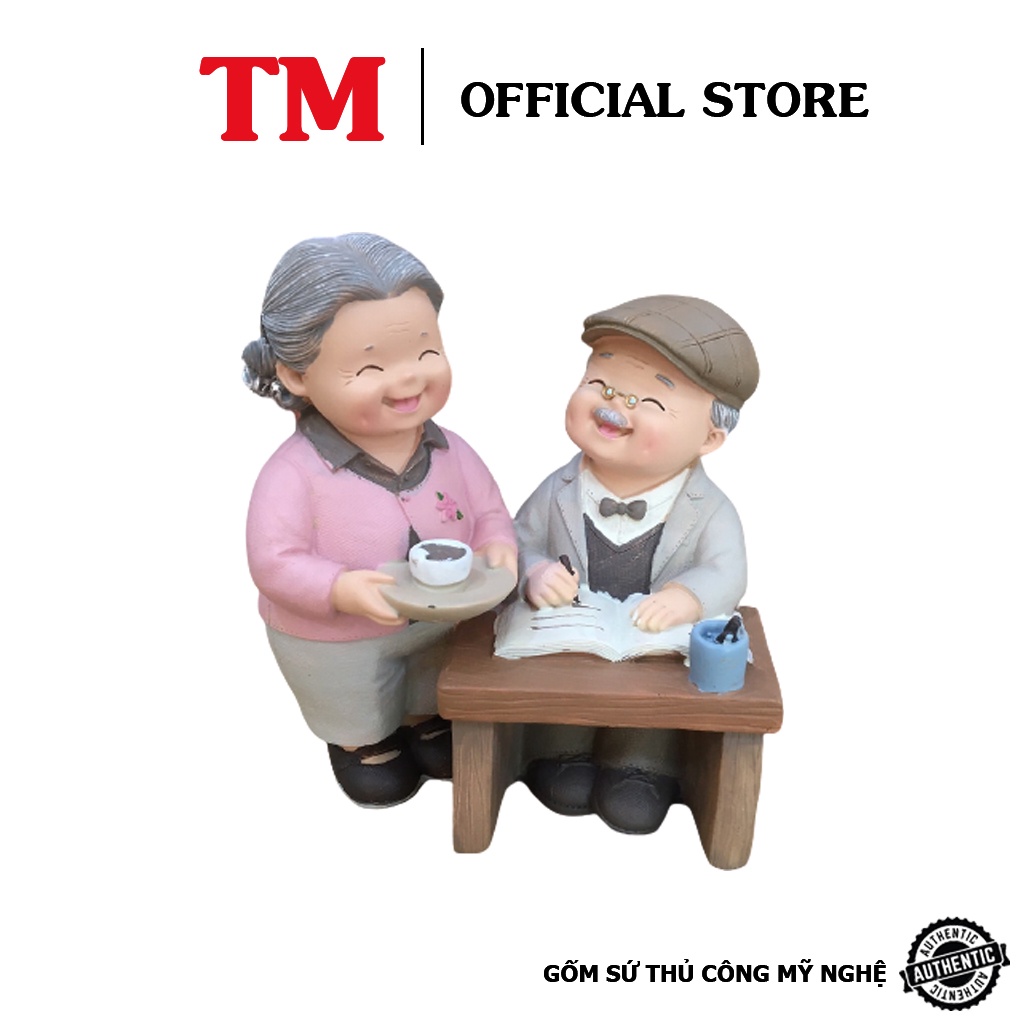 Tượng ông bà anh - Xưởng Gốm TM Bát Tràng - Decor Trang Trí Bàn làm việc, nhà cửa