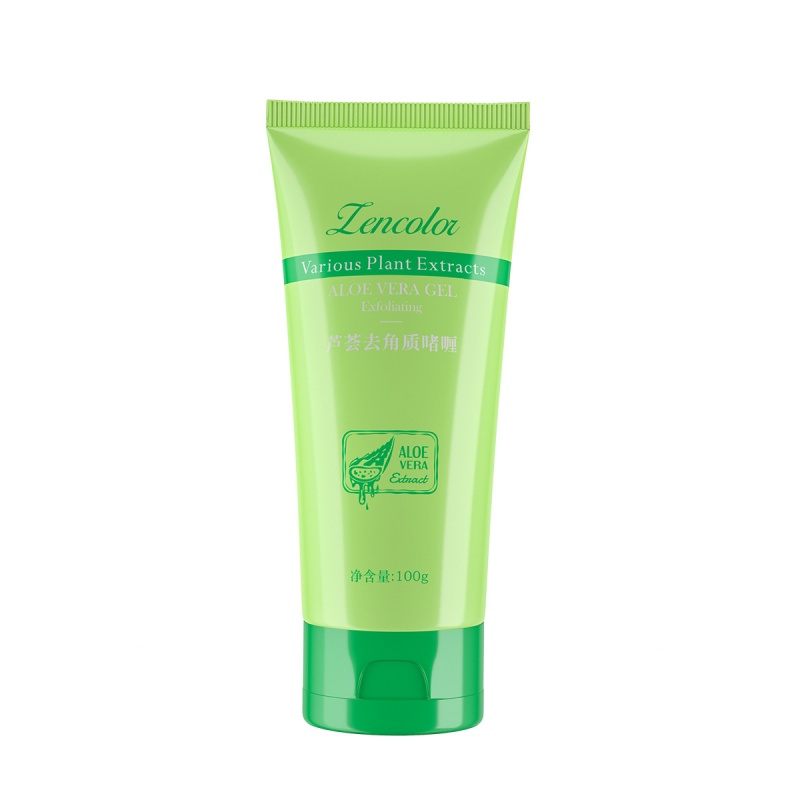 Gel lô hội tẩy tế bào chết nhẹ nhàng làm sạch sâu da mặt Lencolor