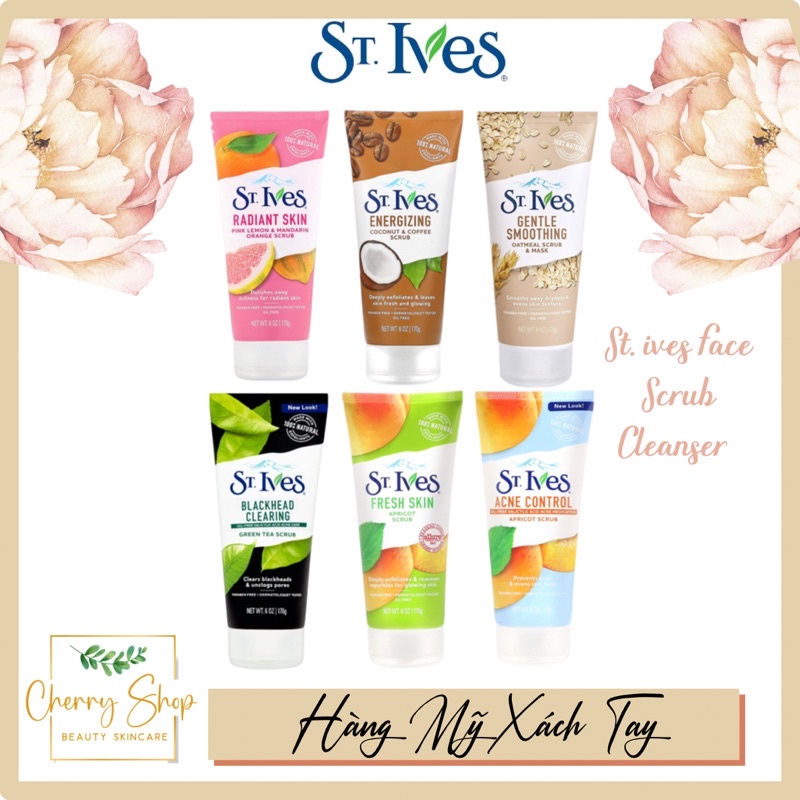 Sửa Rửa Mặt Tẩy Tế Bào Chết 100% Thiên Nhiên St.Ives (170g)
