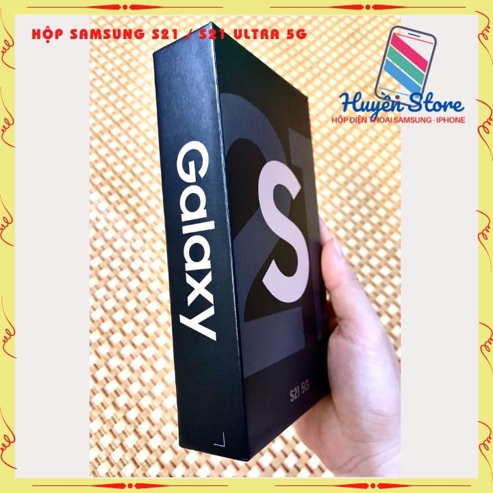 Vỏ hộp đựng máy samsung galaxy S21 5G và S21 Ultral 5g cho máy không box nâng thành Fullbox