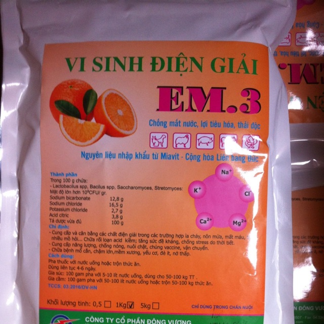 Điện giải vi sinh EM 3
