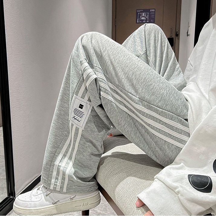 Quần Dài Thể Thao Nam Sọc quần ống suông Ca Rô Phong Cách Hàn Quốc quần dài Sọc unisex thời trang quần jogger ống rộng