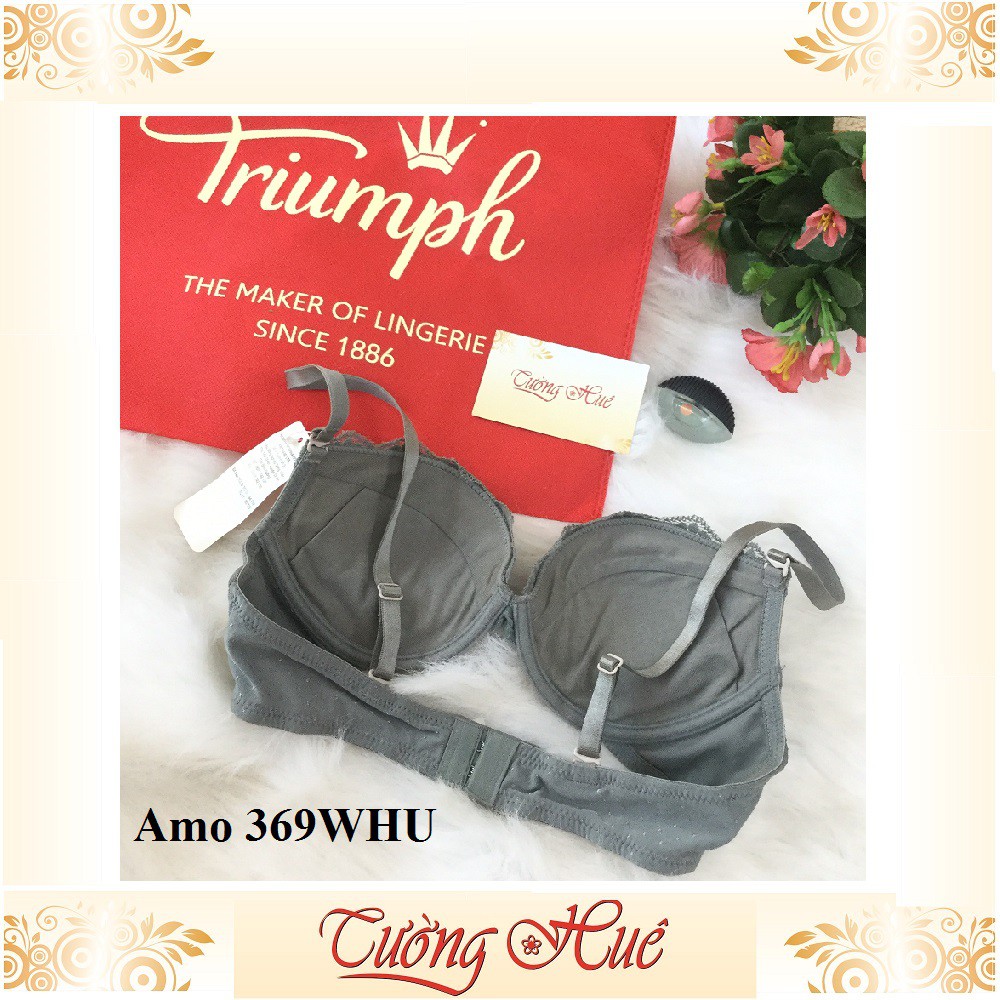 SALE SALE SALE - Áo lót nữ Triumph Amo 369 WHU phối ren cúp bầu ngang.