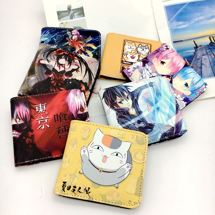Ví Ngắn In Hình Anime Naruto Sword Art Online Crazy Three Độc Đáo Thời Trang Cho Nam Và Nữ