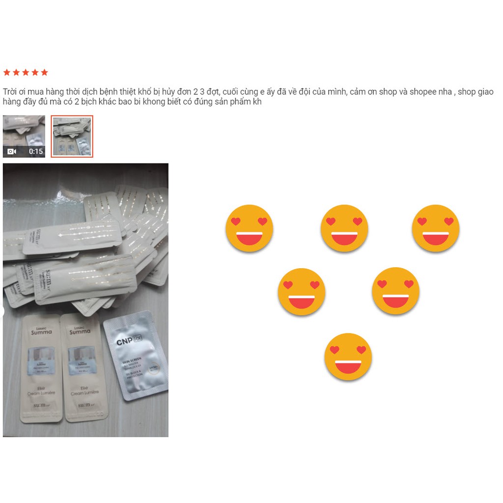 1 Gói 1ml sample kem dưỡng tái sinh Sum37 Losec Summa Elixir Cream cho da sáng mịn săn chắc.ù