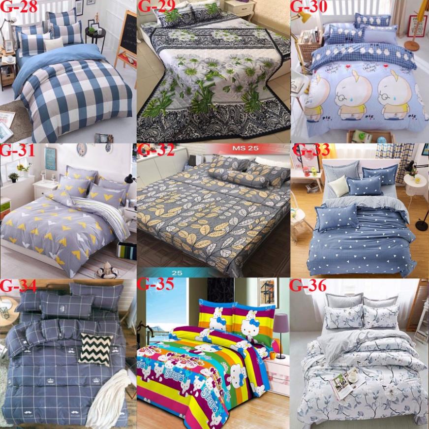 Thanh lý gấp Bộ 1 Ga Kèm 2 Vỏ Gối Nằm