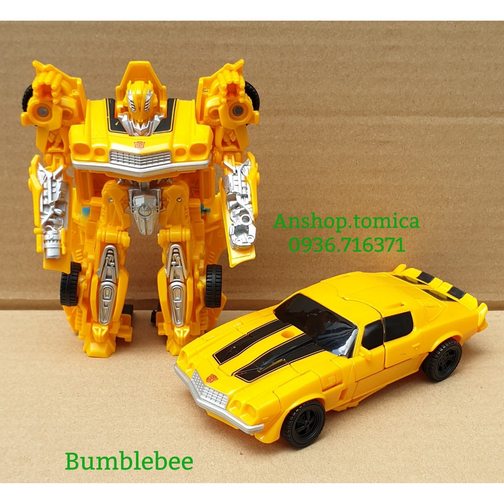Robot biến hình xe Ô tô Bumblebee cao 11cm, màu vàng nhiều bước Transformers - Hasbro