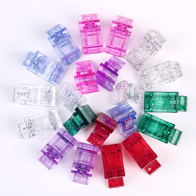 Kẹp nhựa acrylic UR SUGAR trong suốt nối dài móng tay